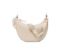 Expatrié Borsa a Tracolla Donna Beige - Lea Medium - Borsa a Spalla Mezzaluna - Crossbody Moon Bag - Marsupio Rotonda in Pelle Vegana - Idrorepellente