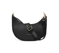 Expatrié Borsa a Tracolla Donna Nero - Lea Small - Borsa a Spalla Mezzaluna - Crossbody Moon Bag - Marsupio Rotonda in Pelle Vegana - Idrorepellente