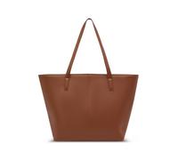 Expatrié Shopper Bag Donna Marrone - Caro - Tote Bag in Ecopelle - Elegante borsa a tracolla per ufficio, università e scuola - Scomparto per laptop da 15 pollici - Idrorepellente