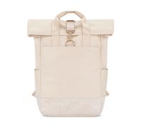 Expatrié Zaino Donna Beige - Adele - Zainetto Elegante per Università, Lavoro, Bici, Viaggio - Rolltop Grande con Vano per PC Portatile - Impermeabile