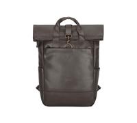 Expatrié Zaino Donna Marrone - Adele - Zainetto Elegante per Università, Lavoro, Bici, Viaggio - Rolltop Grande con Vano per PC Portatile - Impermeabile