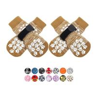 EXPAWLORER Calzini antiscivolo per cani per evitare di leccare le zampe, scarpe per cani per pavimenti caldi, stivaletti per cani anziani di taglia piccola, media e grande, stivali per controllo della