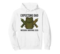 Expecting Dad 2026 Fatherhood Mission Military Felpa con Cappuccio