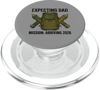 Expecting Dad 2026 Fatherhood Mission Military PopSockets PopGrip per MagSafe