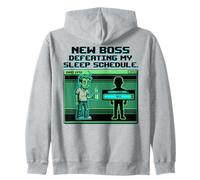 Expecting Dad Gamer New Boss Sleep Schedule Felpa con Cappuccio