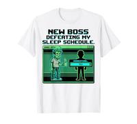 Expecting Dad Gamer New Boss Sleep Schedule Maglietta