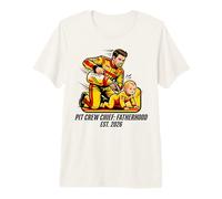 Expecting Dad Pit Crew Chief Fatherhood 2026 Race Maglietta Premium