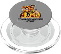 Expecting Dad Pit Crew Chief Fatherhood 2026 Race PopSockets PopGrip per MagSafe