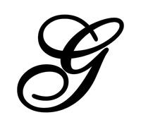 EXPELIA ADESIVO PRESPAZIATO COLORE NERO LETTERA G IN PVC ADATTO PER AUTO MOTO