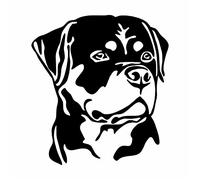 EXPELIA ADESIVO PRESPAZIATO ROTTWEILER IN PVC ADATTO PER AUTO MOTO