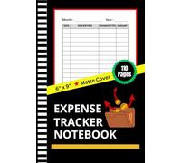 Expense Tracker Notebook: Your All-in-One 110-Page Finance Journal for Personal & Small Business - Daily Spending Tracker, Bill Organizer, Budget Planner, Money Management Ledger (6 x 9 Inches)
