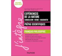 Expérience de la nature: Canguilhem, Verne, Haushofer. Prépas scientifiques Français-Philosophie