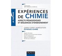 Expériences de chimie CAPES/CAPET/Agrégation Physique-Chimie: Aspects pédagogiques et séquences d'enseignement CAPES Agrégation