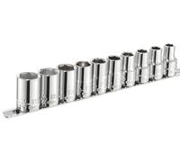 Expert 1.3cm Guida Metrica Cromato Presa Set 10 PC Standard Lungo BRIE034837B