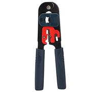 Expert Crimping Pliers HT - 208M | High Hardness Tool Steel for RJ - 45 & 8P8C Connectors | Ergonomic Wire Cable Crimper for Network/Data/Electrical Terminals