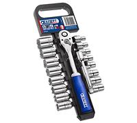 'Expert e032942 - Set di bussole e cricchetto 1/2 - 18 Htas su rack