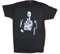 ExpIution Alfred Hitchcock Mens T-Shirt - On The Set of Psycho Black XL