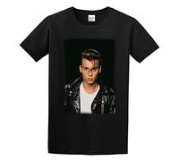 ExpIution Johnny Depp Cry Baby Tshirt Men's Tops Tees Black S
