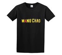 ExpIution Manu Chao Logo Tshirt Men's Tops Tees Black L