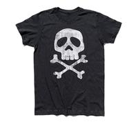 ExpIution Mens T Shirt Captain Harlock Skull Skull Arcadia Jolly Roger Tee Black 3XL