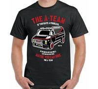 ExpIution The A-Team T-Shirt Mens Van Funny 80'S TV Program Show Mr-T Unisex Top Black M