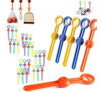 Explainout Multi-purpose Sealer - 50Pcs Reusable Food Sealing Strap for a Variety of Food Bags, Simply Press the Button and Slide the Cap to the Appropriate Width Seal (50)