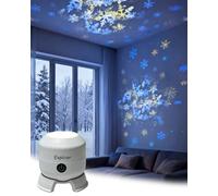 Explcior LED Starry Ocean Projector Night Light Galaxy Holographic Dynamic Rotating Wave Projection Sea Life Bedroom Ceiling Lamp HD Plug Home Decor Ambient Gift for Adults Room