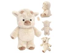 Explcior Running Plushies Cute Running Highland Cow Plush Toy Soft Rise Interactive Moving Legs Stuffed Animals Adorable Furry Cow Stuffed Animal for Stress Relief and Emotional Support(Apricot)
