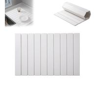Explcior Stone Drying Mat Kitchen,Quick Dry Stone Mat for Kitchen Sink Counter,Foldable Stone Dish Drying Mat Absorbent Diatomaceous,Non-Slip Reusable Diatomite Drying Pad for Home(Bianca,39 * 60cm)