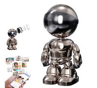 Explcior Wireless Indoor Motion Detection Camera, Wireless with Phone App 2k 5g/2.4ghz WiFi Home Security Baby/Pet Indoor Camera, for Color Night Vision, Siren Alarm, Human Detection(Silver Plated)