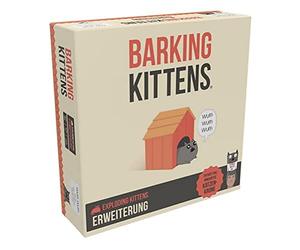 Exploding Kittens Asmodee Barking Kittens | Espansione | Gioco di carte | 2-5 giocatori | Dai 7+ anni | 15+ minuti - versione tedesca