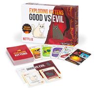 Exploding Kittens Good vs. Evil: 2-5, Age 7+, Party & Family Card Game | Battle with Godcat and Devilcat, use the playmat, and unleash good-versus-evil chaos in a fast, travel-ready card game.