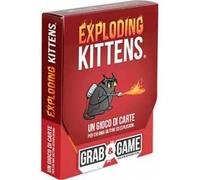 Asmodee: Exploding Kittens Grab & Game, Gioco di Carte Edizione da Viaggio, Party Game, 2-3 Giocatori, 7+ Anni, Edizione in Italiano