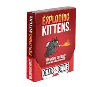 Asmodee: Exploding Kittens Grab & Game, Gioco di Carte Edizione da Viaggio, Party Game, 2-3 Giocatori, 7+ Anni, Edizione in Italiano