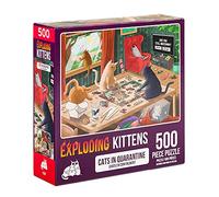 Exploding Kittens Jigsaw Puzzles for Adults -Cats in Quarantine - 500 Piece Jigsaw Puzzles For Family Fun & Game Night