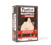 Exploding Kittens Poetry for Neanderthal, gioco di carte di parole senza censura, con club gonfiabile, dai 17 anni in su, divertente gioco notturno
