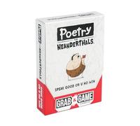 Exploding Kittens - Poetry For Neanderthals Grab & Game - Laugh-Out-Loud Card Games for Families & Party Games Ages 7+ - 60 Cards, 200+ Words, Single-Syllable Guessing Fun for Parties & Groups