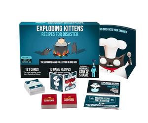 Exploding Kittens Recipes for Disaster Card Game, 2-5 Players, Ages 7+ | The ultimate Exploding Kittens collection! Play 13 wild game modes with fan-favorite cards from the original and expansions.