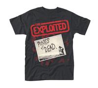 EXPLOITED, THE - PUNKS NOT DEAD (ALBUM) BLACK T-Shirt Large