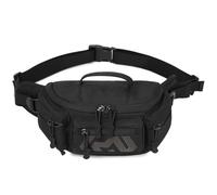 Explokit Marsupio da Vita Tattico Piccolo per Attività Militari con MOLLE, Borsa a Cintura per Passeggiate con il Cane, Corsa, Escursioni, Campeggio, Arrampicata e Trekking(#03-Nero)