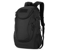Explokit Zaino Tattico Militare 25L Zaino da Escursionismo con Sistema Molle Zainetto Casual per Scuola Viaggi Trekking e Campeggio (#01-Nero)