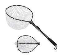 Explopur Rete da Pesca Pieghevole in Rete da Pesca in Alluminio Pieghevole Guadino con moschettone per Pescare i Pesci