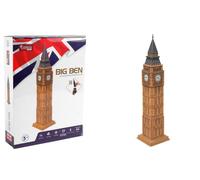 EXPLORA - Big Ben - Puzzle 3D - 540021-44 Pezzi - Monumento Storico - Livello 4 - Senza Colla o Forbici - Educativo - Londra - Gioco di Costruzione - Regalo - Modello - A Partire da 5 anni