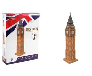 EXPLORA - Big Ben - Puzzle 3D - 540021-44 Pezzi - Monumento Storico - Livello 4 - Senza Colla o Forbici - Educativo - Londra - Gioco di Costruzione - Regalo - Modello - A Partire da 5 anni