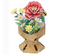 EXPLORA - Bouquet di Fiori Camelia - Puzzle 3D - 540502-109 Pezzi - Senza Colla né Forbici - Educativo - Gioco di Costruzione - Regalo Bambino - Modellino - Educativo e Ludico - 8 Anni