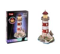 EXPLORA - Faro - Puzzle 3D Luminoso - 540055 - 72 Pezzi - Livello 6 - Senza Colla o Forbici - Educativo - Gioco di Costruzione - Regalo per Bambini - Modello - Dai 8 anni in su