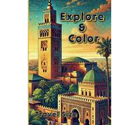 Explore & Color : Travel Size: 50 Single-sided Illustrations Landmarks from Every Corner of the Globe