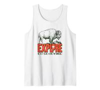 Explore! Go Scouting Bison Outdoor Adventure Cub Scouts BSA Canotta