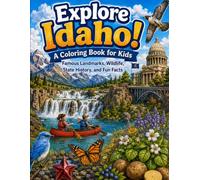Explore Idaho! A Coloring Book for Kids: Famous Landmarks, Wildlife, State History, and Fun Facts