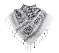 Explore Land 100% cotone Shemagh militare tattico Desert sciarpa kefiah Wrap (bianco)